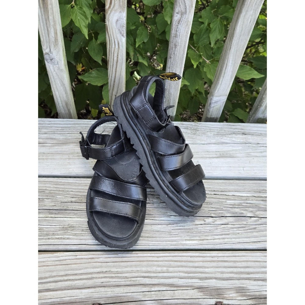 Doc Martens Blaire Sandals Gladiator Black Straps Womens Size 7
